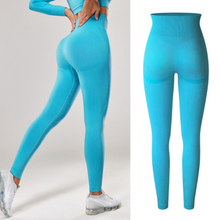 Load image into Gallery viewer, Leggings - Soft Shade Leggings - Gray-Style 2 - Blue-Light-Style 2 / L - stylesbyshauntell
