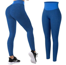 Load image into Gallery viewer, Leggings - Flattering Fit Leggings - Blue / XL - stylesbyshauntell
