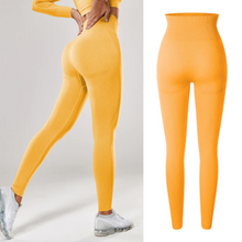 Load image into Gallery viewer, Leggings - Soft Shade Leggings - Purple-Dark-Style 1 - Yellow-Style 2 / L - stylesbyshauntell