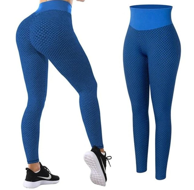 Leggings - Flattering Fit Leggings - Blue / XL - stylesbyshauntell