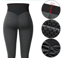 Load image into Gallery viewer, Leggings - Flattering Fit Leggings - Blue - Black / L - stylesbyshauntell
