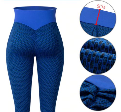 Leggings - Flattering Fit Leggings - Blue - Blue / XL - stylesbyshauntell