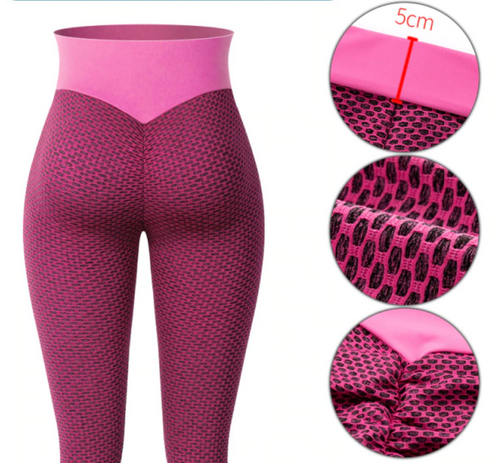 Leggings - Flattering Fit Leggings - Pink - Pink / XL - stylesbyshauntell