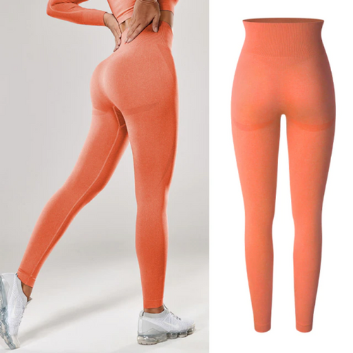 Leggings - Soft Shade Leggings - Orange-Style 2 - Orange-Style 2 / L - stylesbyshauntell