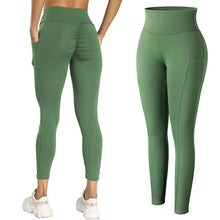Load image into Gallery viewer, Leggings - Cassie Curves Leggings - Green / XL - stylesbyshauntell
