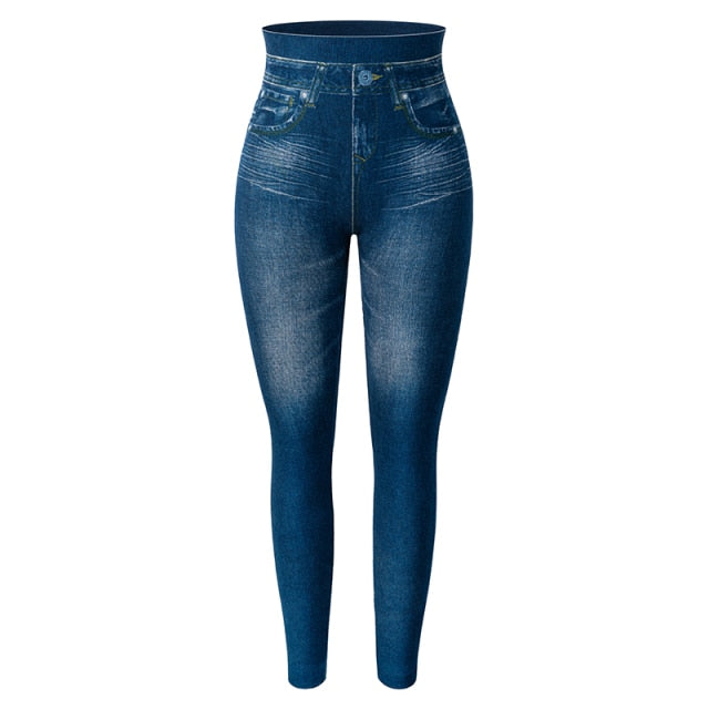 Leggings - Denim On The Go Leggings - Blue / 2XL - stylesbyshauntell