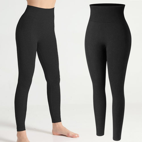 Leggings - Breathable Bounce Leggings - Black - Black / M - stylesbyshauntell