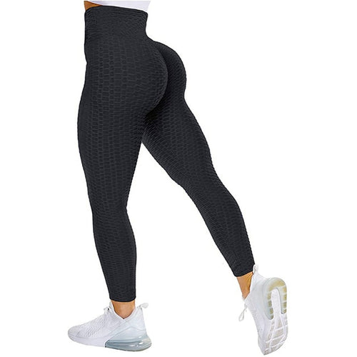 Leggings - Textured High Rise Leggings - Black No Pockets - Black No Pockets / S - stylesbyshauntell