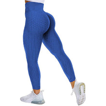 Load image into Gallery viewer, Leggings - Textured High Rise Leggings - Black No Pockets - Blue No Pockets / S - stylesbyshauntell
