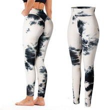 Load image into Gallery viewer, Leggings - Tie Dye Scrunch Leggings - Black-White No Pockets / XL - stylesbyshauntell
