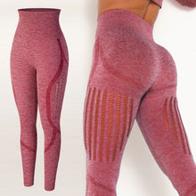 Load image into Gallery viewer, Leggings - Madison Maze Leggings - Red-Style 2 / M - stylesbyshauntell
